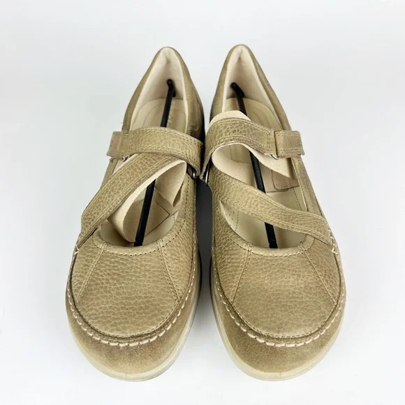 Ecco Cayla Womens Mary Jane Comfort Shoes Crisscross Navajo Brown Leather 40 - Picture 3 of 9